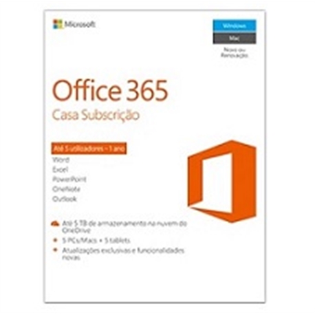 Microsoft Office 365 Home 32/64 Português - 3100033
