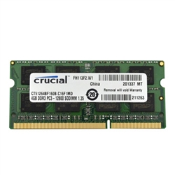 CRUCIAL 4GB DDR3 1600 MEMORIA SO-DIMM  CT51264BF160B - 1031300