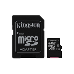 Kingston Micro SDXC 64GB Canvas Select 80R CL10 UHS-I Card - 8000107