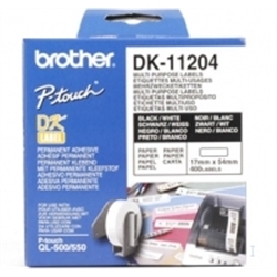 Brother 400 Etiquetas multi-uso - Autocolante - 17 x 54 mm - 2600033