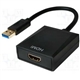 Cabo Conversor de USB TIPO A P/ HDMI F, 0.25M, PRETO - 1351538