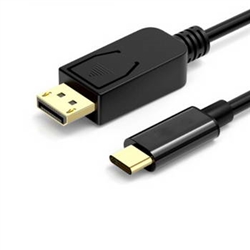 Cabo Conversor de USB C  para Displayport Macho 1,8mt Preto - 1351549