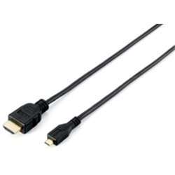Cabo HIGHSPEED HDMI para MICROHDMI M/M 2,0MT BLACK - 1351559