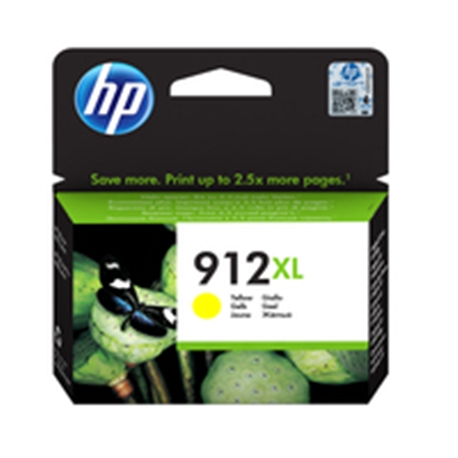 HP 912XL High Yield Yellow Original Ink Cartridge 3YL83AE - 1703240