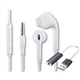 EARPHONES & MIC -S6 S7, XIAOMI, VOL CON, WHITE, USB TIPO A - 7200330