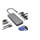 CONV. USB TIPO C M P/ HDMI, VGA, USB A, USB C PD,RJ45,SD - 1356078