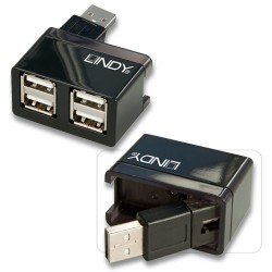LINDY USB 2.0 Notebook HUB 4 Port (42621)