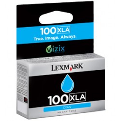 LEXMARK Tinteiro Nº 100XLA Cyan c/ Tecno. de impressão Vizix