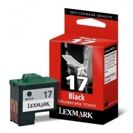 LEXMARK Tinteiro preto de utilização moderada Nº 17
